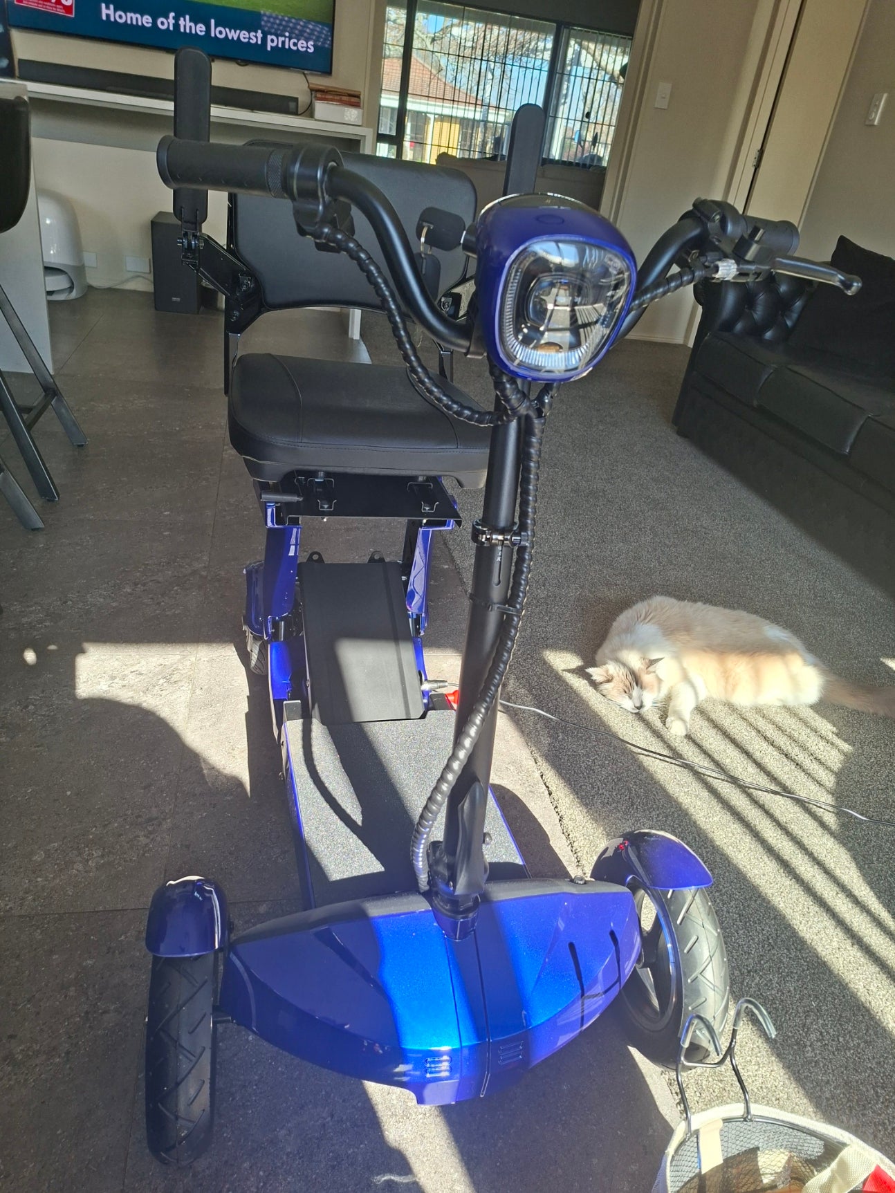 Small 4whl fold-up mobility scooter